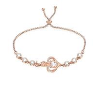 DOTUIARG Urnas de rosas para mujeres, pulsera de cremación ajustable para cenizas de mascotas/humanos, regalos conmemorativos, pulseras de urna de recuerdo, joyería