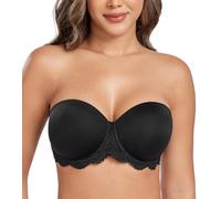 DotVol Sujetador Básico con Aros sin Tirantes Tallas Grandes Multiposición | Sin tirantes, con aros, espalda descubierta, ropa interior, tallas grandes, cómodo, antideslizante, vestidos de baile