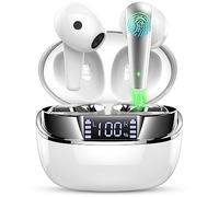 Doubc Auriculares Bluetooth 5.3, auriculares inalámbricos con audio estéreo HiFi, auriculares inalámbricos con 47 horas de autonomía, pantalla LED, reducción de ruido ENC, USB-C, control táctil para