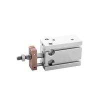 Double Acting Built-in Magnet Cylinder CDUK6/CDUK10-20mm Stroke, 5-50mm Adjustable Size(Cduk6,45mm stroke)