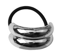 Double Arch Hair Tie - Metal Hair Tie Ponytail Hair Cuff | Ponytail Hair Tie Ponytail Headband | Hair Scrunchies | Ponytail Hair Cuff For Women, Girls, Parties, Weddings, Travel, Birthdays
