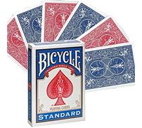 Double arrière de vélo Cartes à jouer Rouge Bleu Poker Taille usine scellé Magic Cartes Truquées