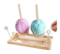 Double-Axis Rotating Wooden Yarn Stand - Smooth- Yarn Holder For Crochet & Knitting | Premium Wood Construction | The Perfect Gift For Cřochet Entĥusiasts And Crafters