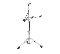 Double Braced Snare Drum Stand | Height Adjustable 61-75cm with Memory Lock | Non - Slip Rubber Feet for Stage/Practice | Fits 10-14 Inch Drums & Cymbals