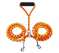 Double Bungee Leash - 1st Step Training Tool, Double Bungee Dog Leash, with Adjustable Strap Shock Absorbing, No Tangle Dog Leashes for Dogs (Yellow)