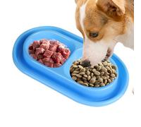Double Cat Feeder - 10.63x6.1 Inches Cat Bowls for Food and Water | Food Bowls Small Dog Foods and Water Bowl Set | Cats Foods Bowl Small Dog Dishes