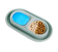 Double Cat Feeder - 10.63x6.1 Inches Cat Bowls for Food and Water | Food Bowls Small Dog Foods and Water Bowl Set | Cats Foods Bowl Small Dog Dishes