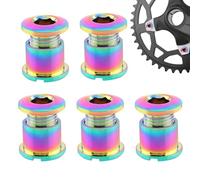 Double Chainring Fixed Bolts - Chain Rings - Alloy Chainring Bolts - Carefully Polished Riding Accessories for Outdoor Adventures, City Commuting, Long-Distance Riding, Busy City Street