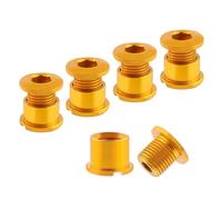Double Chainring Fixed Bolts - Chain Rings - Alloy Chainring Bolts - Carefully Polished Riding Accessories for Outdoor Adventures, City Commuting, Long-Distance Riding, Busy City Street