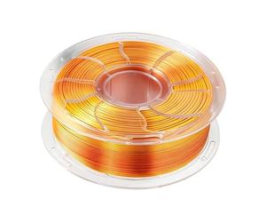 Double Color Filament - 5.71 Inches Duâl Shade Spool | 3D Multicolor Printing Thread - Smooth Extrusion Craft Bundle Co-Extruded Orange and Green Duâl-Tone Filament Wire Is Ideal for School Office