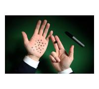 Double Cross 4.0 Magic Trick Trucos de transferencia de tinta Magician Street Props Magician Street Props (negro)