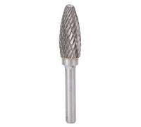 Double Cut Carbide Burr File | Tree Shape for Metal Grinding/Deburring/Shaping | High - Speed Steel Tool for Aviation & Automotive | Pro - Grade, Oxidation - Proof