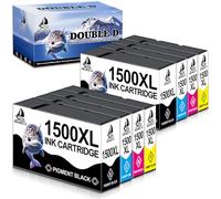 DOUBLE D 1500XL - Cartuchos de tinta de repuesto para Canon PGI-1500XL, compatible con Canon MAXIFY MB2750 MB2300 MB2350 MB2000 MB2050 MB2150 MB2155 MB2755 (8 unidades)