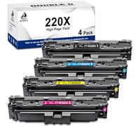 DOUBLE D 220X Tóner Compatible con Cartuchos de Tóner HP 220X 220A Trabajo para HP Color LaserJet Pro MFP 4302dw 4302fdw 4202dw 4202dn 4302fdn