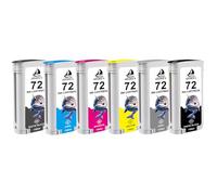 DOUBLE D 72 cartuchos de tinta compatibles con HP 72 Ink 72, alto rendimiento, funciona con HP DesignJet T2300 eMFP T1300 T1200 T1120 T1100 T1100 MFP T795 T790 T770 T620 T610 T610 T790 T620 T610 T610