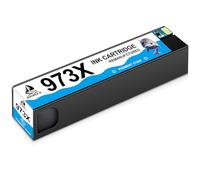 DOUBLE D 973X Cian Cartuchos para HP 973X F6T81AE, No afectado por la actualización, para HP Pagewide Pro 477dw 477dn 452dn 452dw MFP 552dw 577dw 577z Managed P55250dw MFP P57750dw (1C)