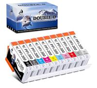 DOUBLE D Cartuchos de Tinta PFI-300 Compatibles con Cartuchos de Tinta Canon PFI 300 Cartuchos PFI 300 Reemplazo para Canon imagePROGRAF PRO-300 PRO300,10 Paquete