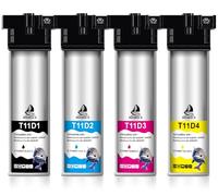 DOUBLE D Cartuchos Tinta Impresora, Cartuchos de tinta de repuesto para Epson T11D1 T11D2 T11D3 T11D4 para Epson Workforce Pro WF-C5390DW BAM WF-C5890DWF BAM WF-C5390DN (4 paquetes)