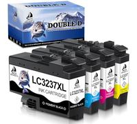 DOUBLE D LC3237XL Cartuchos de Tinta Compatible para Brother LC3237 LC3237XL Tinta Reemplazo para Tinta Brother MFC-J5945DW Brother MFC-J6945DW MFC-J6947DW HL-J6000DW HL-J6100DW Impresoras,4 Unidades