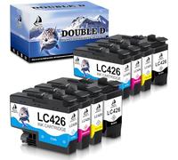 DOUBLE D LC426 Compatible para Brother LC426 LC426XL Cartuchos de tinta para Brother MFC-J4335DW MFC-J4340DW MFC-J4535DW MFC-J4540DW MFC-J4540DWXL (2BK/2C/2M/2Y)