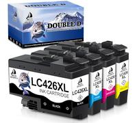 DOUBLE D LC426XL Cartuchos para Brother LC426XL compatibles con Brother MFC-J4540DW MFC-J4540DWXL MFC-J4335DW MFC-J4340DW (paquete de 4)