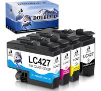 DOUBLE D LC427 Cartuchos de Tinta Compatible para Brother LC427 LC427XL Tinta Reemplazo para Brother MFC-J6955DW MFC-J5955DW MFC-J6957DW MFC-J6959DW HL-J6010DW Impresoras,4 Unidades