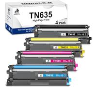 DOUBLE D Paquete de 4 cartuchos de tóner TN635 TN635XL de repuesto para impresoras Brother HL-L8430CDW, HL-L8430CDWT, MFC-L8730CDW, MFC-L8930CDW, MFC-L8970CDW (negro, cian, magenta, amarillo)