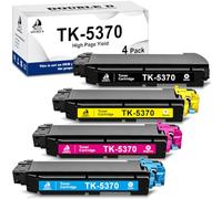 DOUBLE D TK-5370 Cartucho de Tóner Compatible para Kyocera TK-5370 TK5370 | para Cartuchos de Tóner Kyocera TK5370 Reemplazo para Kyocera Ecosys PA3500cx MA3500cix MA3500cifx Impresora,Paquete de 4
