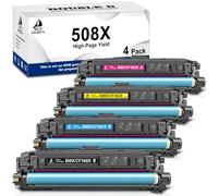DOUBLE D Tóner 508X para HP 508X 508A CF360A CF360X CF361X CF362X CF363X | Cartucho de tóner HP 508X compatible con impresora HP M553 M552 M577 Color LaserJet Enterprise M552dn M553dn M553n M577dn