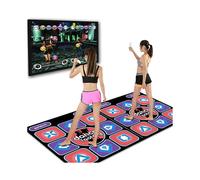 Double Dancing Mat Double User Wired Dance Mat Game Non-slip with 2 Remote