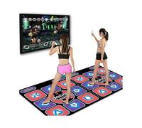 Double Dancing Mat Double User Wired Dance Mat Game Non-slip with 2 Remote