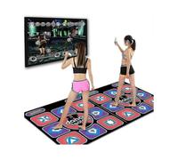 Double Dancing Mat Double User Wired Mat Game Non-slip with 2 Remote(FPL16)