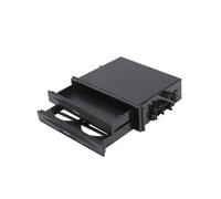 Double DIN Car Dashboard Trim Kit with Universal Radio Drink Cup Holder and Storage Box