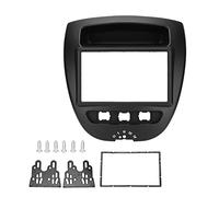 Double DIN Radio Installation Dash Kit, Stereo Audio Fascia Panel Navigation Fascia Car Stereo Frame, 2 DIN Console Navigation Panel Replacement for C1 2005-2014