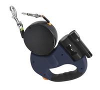 Double Dog Leashes, Retractable with Led Light, 25x20x5cm/9.84x7.87x1.97 Inches Anti-Pull Pet Supplies, Small and Medium Breeds, Training Outdoor Activities Travel Abs, Nylon