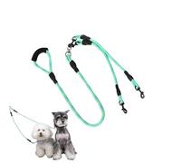 Double Dog Strap, Authentic Connector, 59.06in Adjustable Walking Tool, Features 360 grados Swivel Clasp, Strong Weather Resistant Nylon for Hiking, Training, Outdoor Adventures, Daily Walks