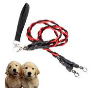 Double Dog Strap, Outdoor Pet Cord, Lightweight Heavy Duty for Animals Outdoor, Training Double Lead, Comfortable Rope 4.92 Feet, Ideal for Park, Beach, and Walking