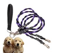 Double Dog Strap, Outdoor Pet Cord, Lightweight Heavy Duty for Animals Outdoor, Training Double Lead, Comfortable Rope 4.92 Feet, Ideal for Park, Beach, and Walking