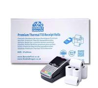 Double Dragon, 57 x 40 mm Rollo de Recibo Térmico Premium de Papel para Máquina de Tarjeta de Crédito PDQ, POS, EPOS [Paquete de 100]