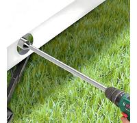 Double Dragon, Adaptador de Taladro para Esquina de Caravana de 30 cm, Adaptador de Enchufe de extensión de 19 mm, Enchufe de 19 mm, Eje Hexagonal de 30 cm, para caravanas y Casas móviles