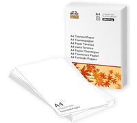 Double Dragon Papel Térmico A4 | 100 Hojas | 210x297mm (8,27" x 11,69") | Compatible con Phomemo M08F, M832, M834, Q302, Brother, Munbyn y otras impresoras térmicas A4 (100 Hojas)