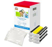 Double Dragon - Repuesto para Canon Selphy CP1300 KP-108IN (3115B001(AA)) | 3 cartuchos de tinta a color | Compatible con impresoras CP1500, CP1300, CP1200, CP1000, CP910