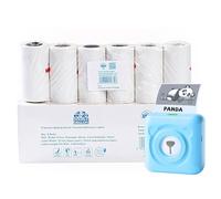 Double Dragon Rollo de Etiquetas Térmicas Blancas 57 mm, Adhesivas, Compatibles con Phomemo M03/M04/M220/M221, Peripage, Paperang, ConBlom, ARCELI, Impresoras Térmicas Portátiles Mini, 6 Rollos