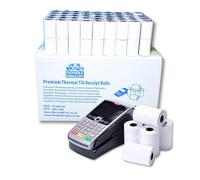 Double Dragon, Rollo de Recibo Térmico Premium de Papel de 57 x 40 mm para Máquina de Tarjeta de Crédito PDQ, POS, EPOS, [Paquete de 200]