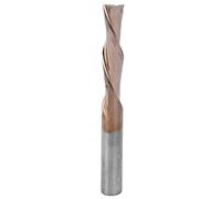 Double Edged Milling Cutter, Tungsten Steel Straight End Milling Bit for Wood Acrylic PVC, Super Spiral Chip Removal CNC Router Bit with Smooth Precision Cutting for Woodworking Pr (6*6*22*60mm)