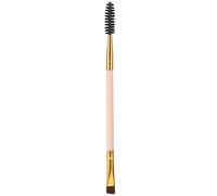 DOUBLE ENDED ANGLED BROW BRUSH FOR PRECISE EYEBROW AND EYELASH MAKEUP (Rosy)