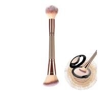 Double Ended Face Brush, Bristles Multitasking Cosmetic Brush Set, Synthetic Material with Smooth Touch Design, Contour Tool with Function Style, Foundation Contour Blending for Women Girls Beginners