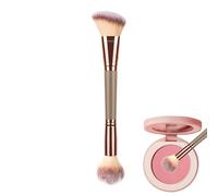 Double-Ended Foundation Brush - Juego de marcadores de tubo de cobre, corrector de contorno de Wand, herramienta multitarea | Round Angled Soft, Face Cheeks Women For Beginners