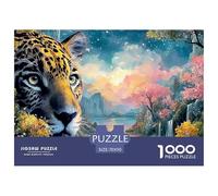 Double Exposure of A Jaguars 1000 Stück Ökopapier Puzzle Kitten Lebendige Bilder Kreatives Spiel Puzzles Für Erwachsene Und Kinder 70x50cm/1000pcs