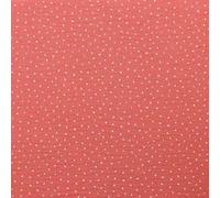 Double Gauze Design Little Dots 130 g/m², aprox. 132 cm, color rojo suave